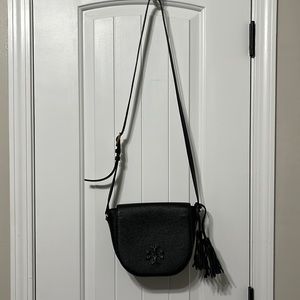 Black Tory Burch Saddle Purse